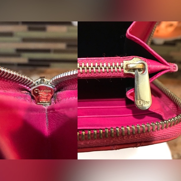 DIOR Cannage Patent Leather Zip Around Wallet 😍❤️🔥🔥 - Picture 11 of 17